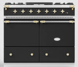 Lacanche Cluny Classic 100cm Wide Dual Fuel Range Cooker - Black & Brass | LCF1052GCT