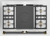 Lacanche Cluny Classic 100cm Wide Dual Fuel Range Cooker - Black & Brass | LCF1052GCT