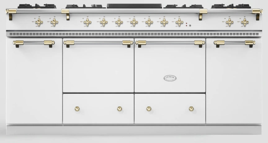 Lacanche Cluny Classic 180cm - White & Brass | LG1852GCT