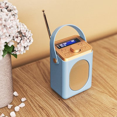 Majority Little Shelford Portable DAB/DAB+ & FM Radio Duck Egg Blue LSHDABDUK