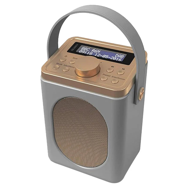 Majority Little Shelford Portable DAB/DAB+ & FM Radio Grey LSHDABGRYUK