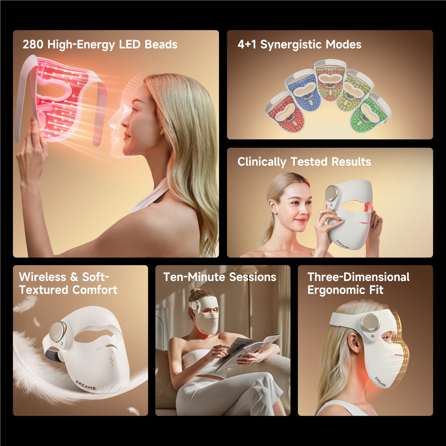 Dreame Chrona 3D LED Light Therapy Mask | AB01A