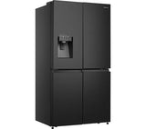 Hisense PureFlat American-Style Smart Fridge Freezer - Black S/Steel | Non-Plumbed | RQ760N4SBFE