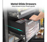 Hisense PureFlat American-Style Smart Fridge Freezer - Black S/Steel | Non-Plumbed | RQ760N4SBFE