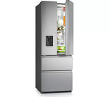 HISENSE PureFlat Slim Fridge Freezer - S/Steel | Non-Plumbed Water Dispenser | RF632N4WIE