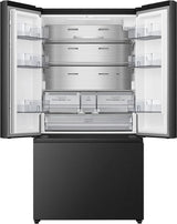 Hisense Freestanding 634L French Door Fridge Freezer - Black | Plumbed | RF815N4SEFE