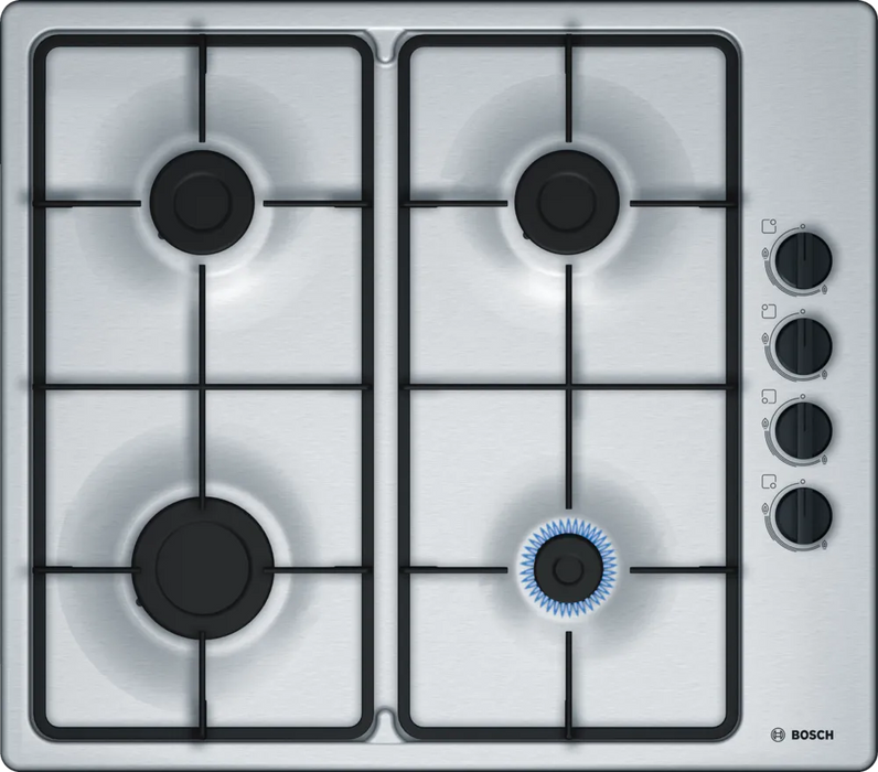 Bosch Series 2 60cm Gas Hob Brushed Steel PBP6B5B60