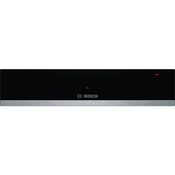 Bosch Series 6 14cm Warming Drawer Black with Steel Trim BIC510NS0B