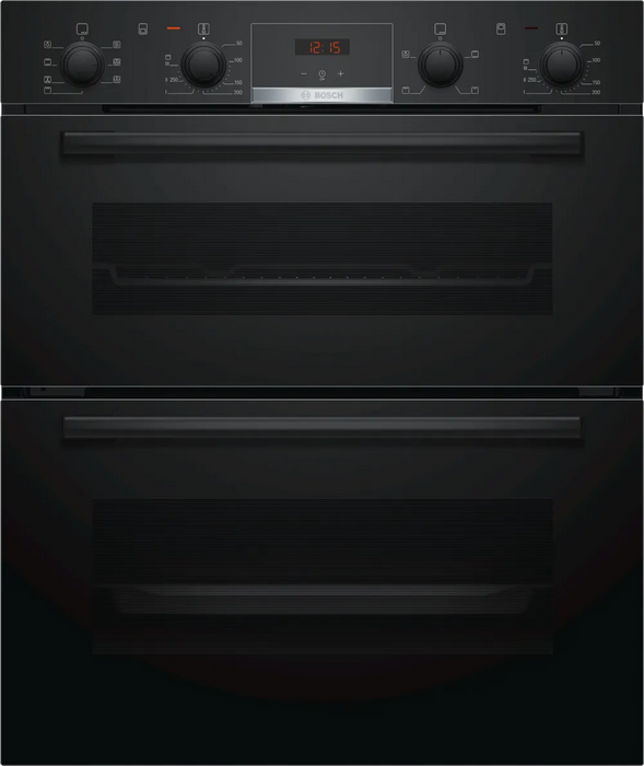 Bosch Series 4 Built Under Double Oven Black NBS533BB0B