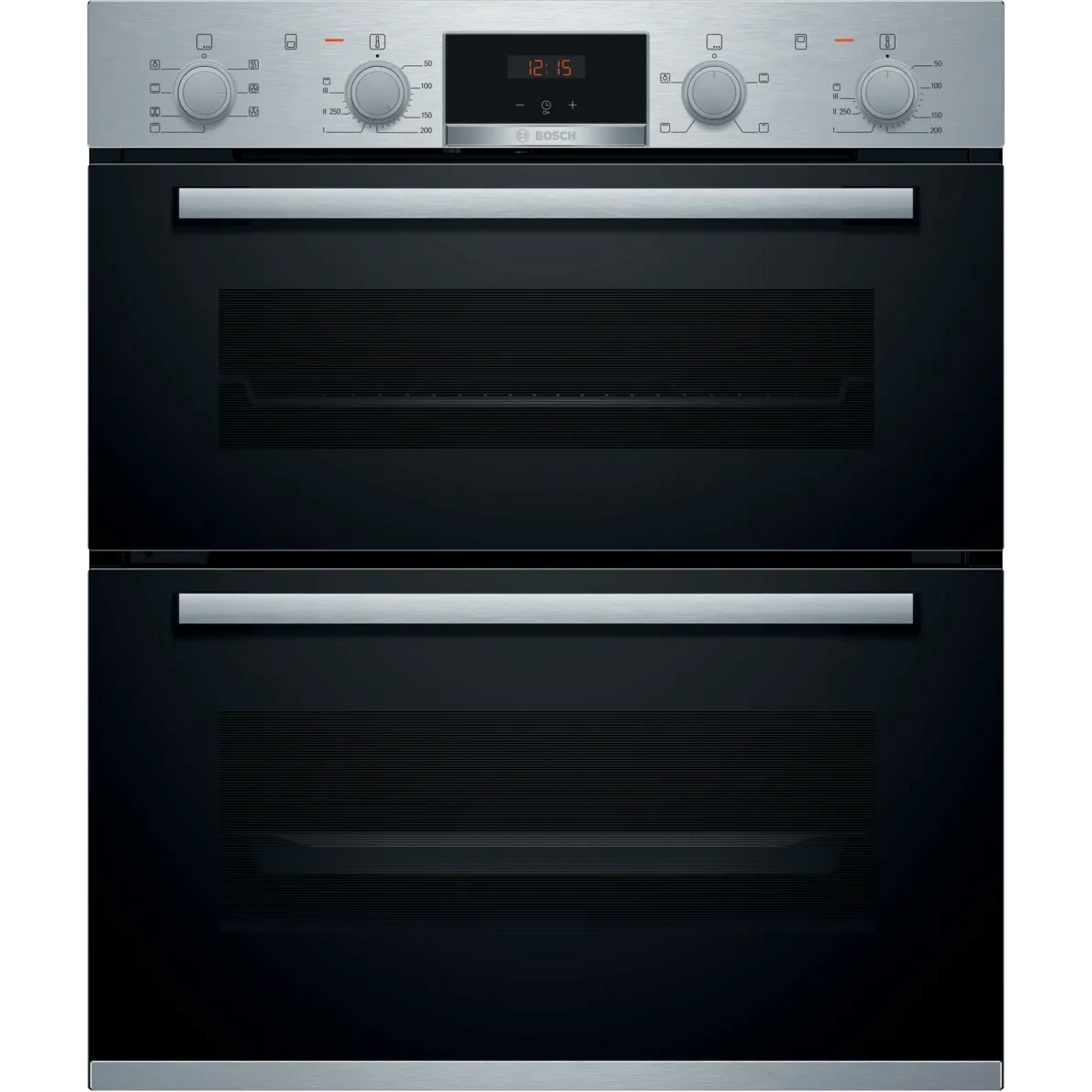 Bosch Series 4 Built Under Double Oven Brushed Steel NBS533BS0B