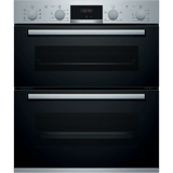 Bosch Series 4 Built Under Double Oven Brushed Steel NBS533BS0B