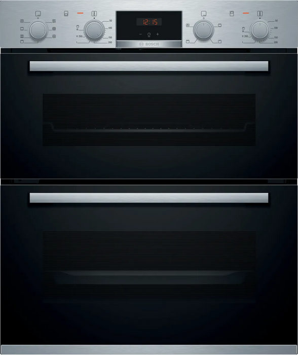 Bosch Series 4 Built Under Double Oven Brushed Steel NBS533BS0B