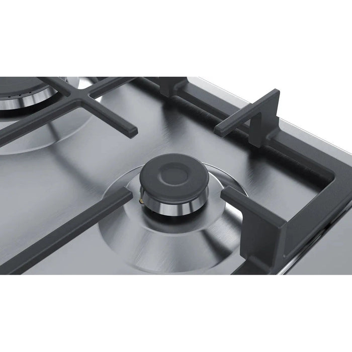 Bosch Series 4 60cm Gas Hob Brushed Steel PGP6B5B90