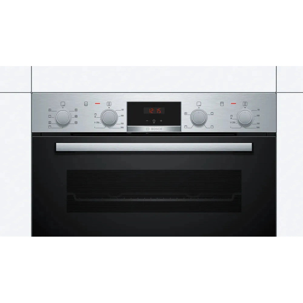 Bosch Series 4 Built Under Double Oven Brushed Steel NBS533BS0B