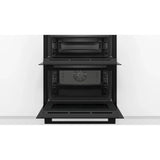 Bosch Series 4 Built Under Double Oven Black NBS533BB0B