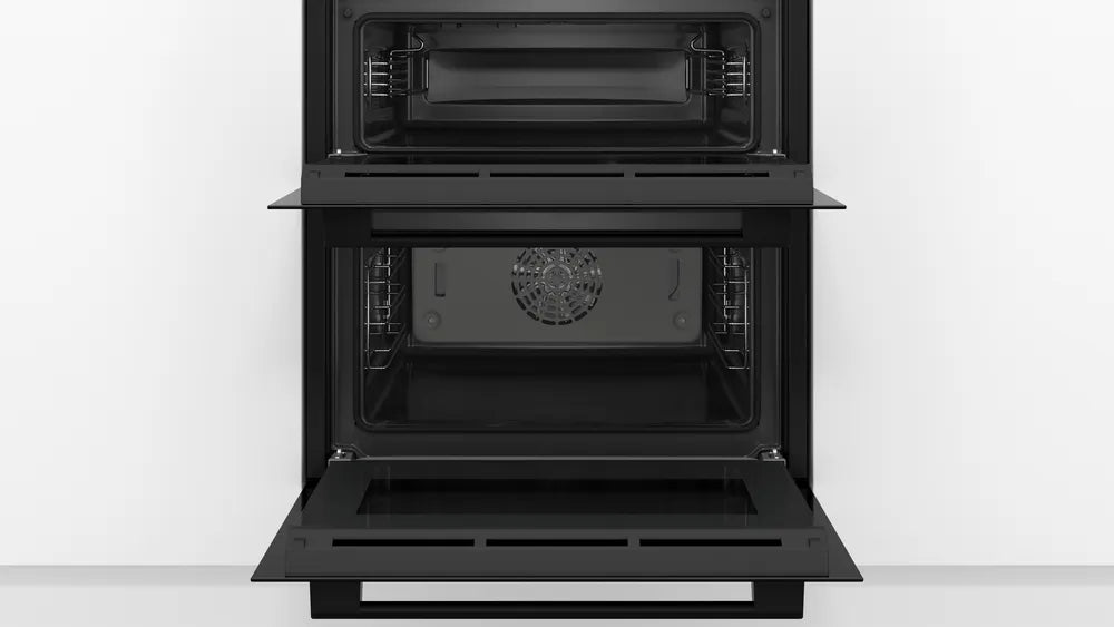 Bosch Series 4 Built Under Double Oven Black NBS533BB0B