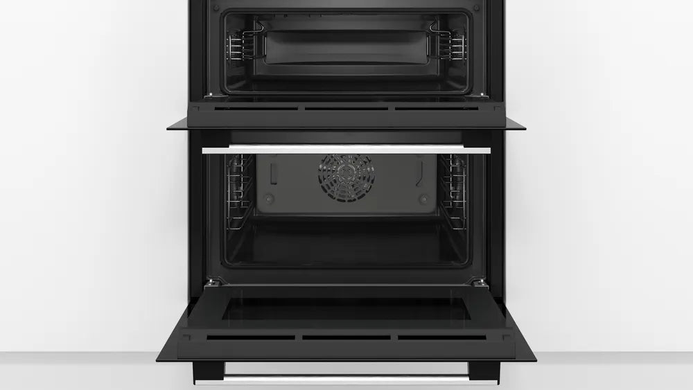 Bosch Series 4 Built Under Double Oven Brushed Steel NBS533BS0B