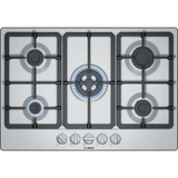Bosch Series 4 75cm Gas Hob Brushed Steel PGQ7B5B90