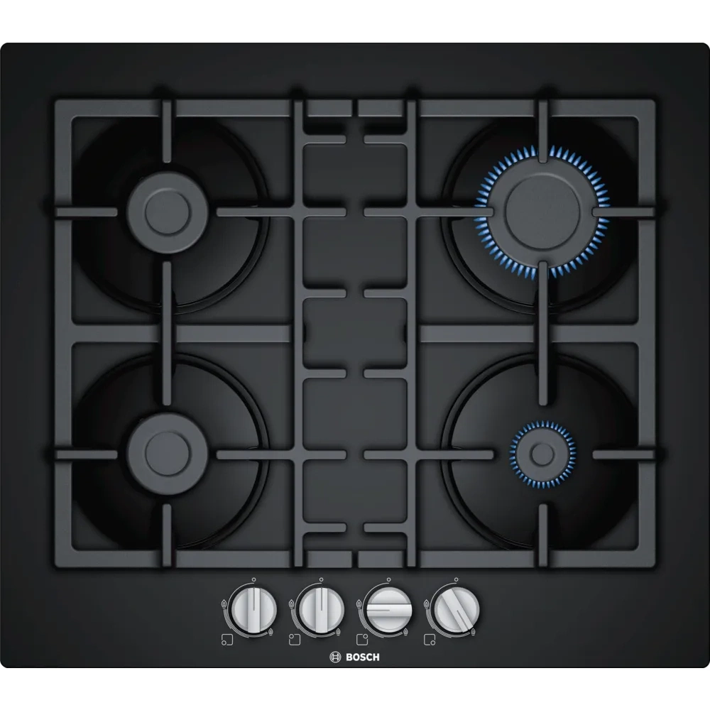 Bosch Series 4 60cm Gas Hob Black Glass PNP6B6B90