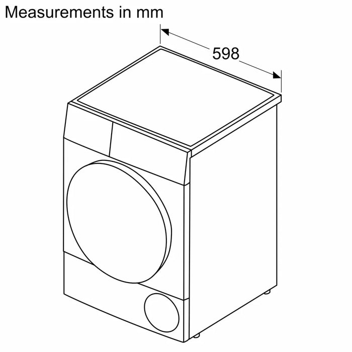 Bosch Series 4 8kg Condenser Dryer White WTN83202GB