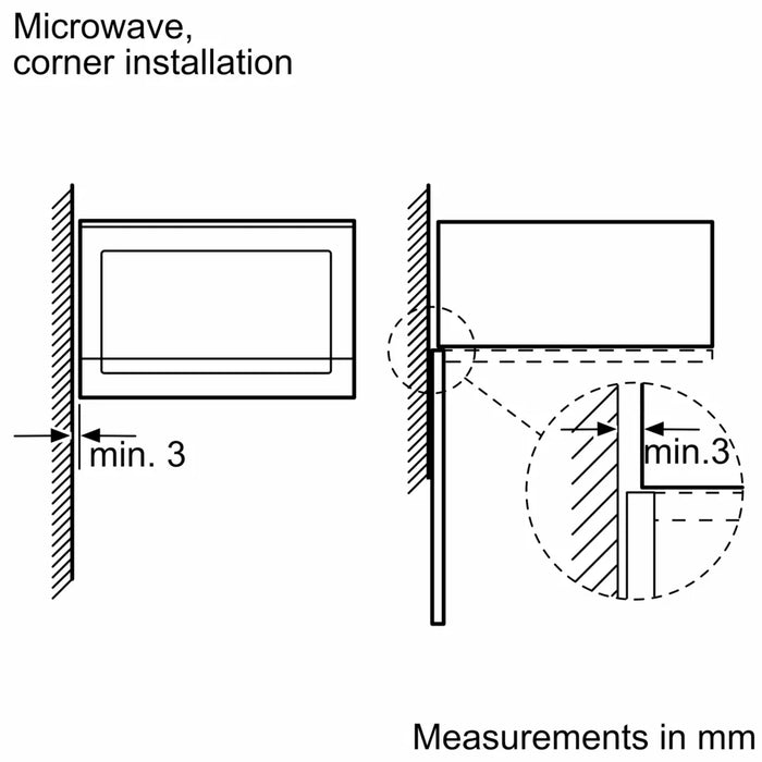 Bosch Series 4 Built In Microwave Black BFL553MB0B