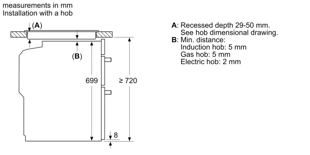 Bosch Series 4 Built Under Double Oven Brushed Steel NBS533BS0B