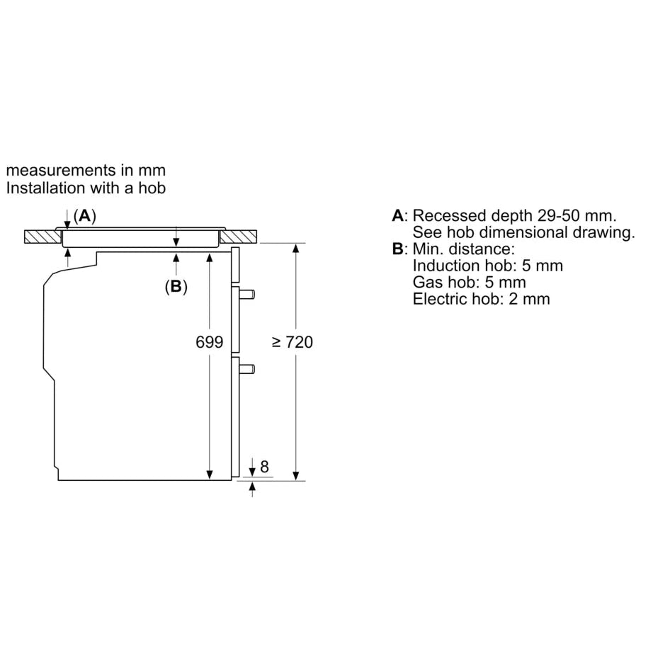 Bosch Series 4 Built Under Double Oven Black NBS533BB0B