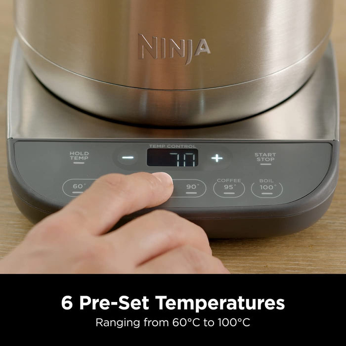 Ninja Perfect Temp Kettle | Stainless Steel | KT201UK