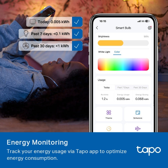 Tapo Smart WiFi Light Bulb - Multicolor | TAPOL535B
