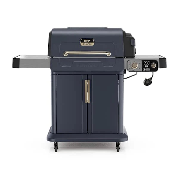 Ninja FlexFlame Gas BBQ & Outdoor Cooking System - Blue & Gold | PG301UKBL