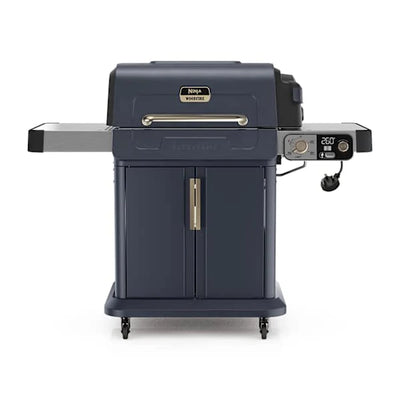 Ninja FlexFlame Gas BBQ & Outdoor Cooking System - Blue & Gold | PG301UKBL