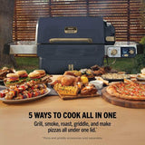 Ninja FlexFlame Gas BBQ & Outdoor Cooking System - Blue & Gold | PG301UKBL
