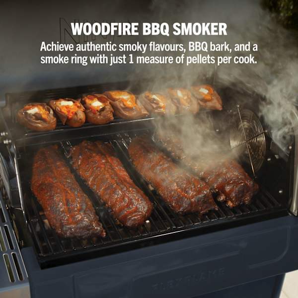 Ninja FlexFlame Gas BBQ & Outdoor Cooking System - Blue & Gold | PG301UKBL