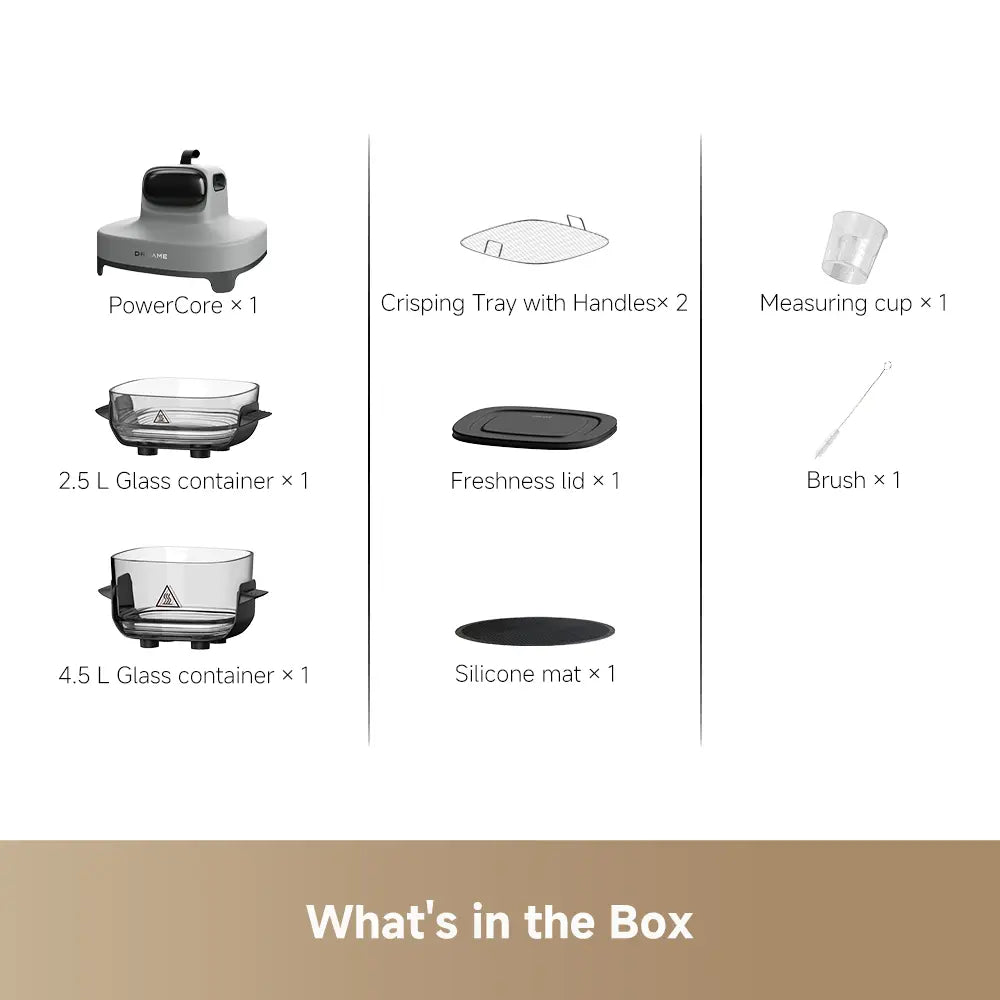 Dreame Tasti 5-in-1 Glass Air Fryer - Grey | PT60_GREY