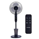 Powersonic Pedestal Oscillating Misting Fan - Black | PWRHT505