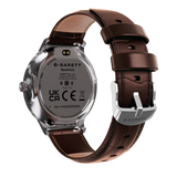 Garett Smartwatch Quantum - Silver & Brown | QUANTUM SILVER STEEL