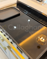 Rangemaster Estel 90cm Induction Range Cooker - Misty Blue & Brass | ESDL90EIPMSB/AB1