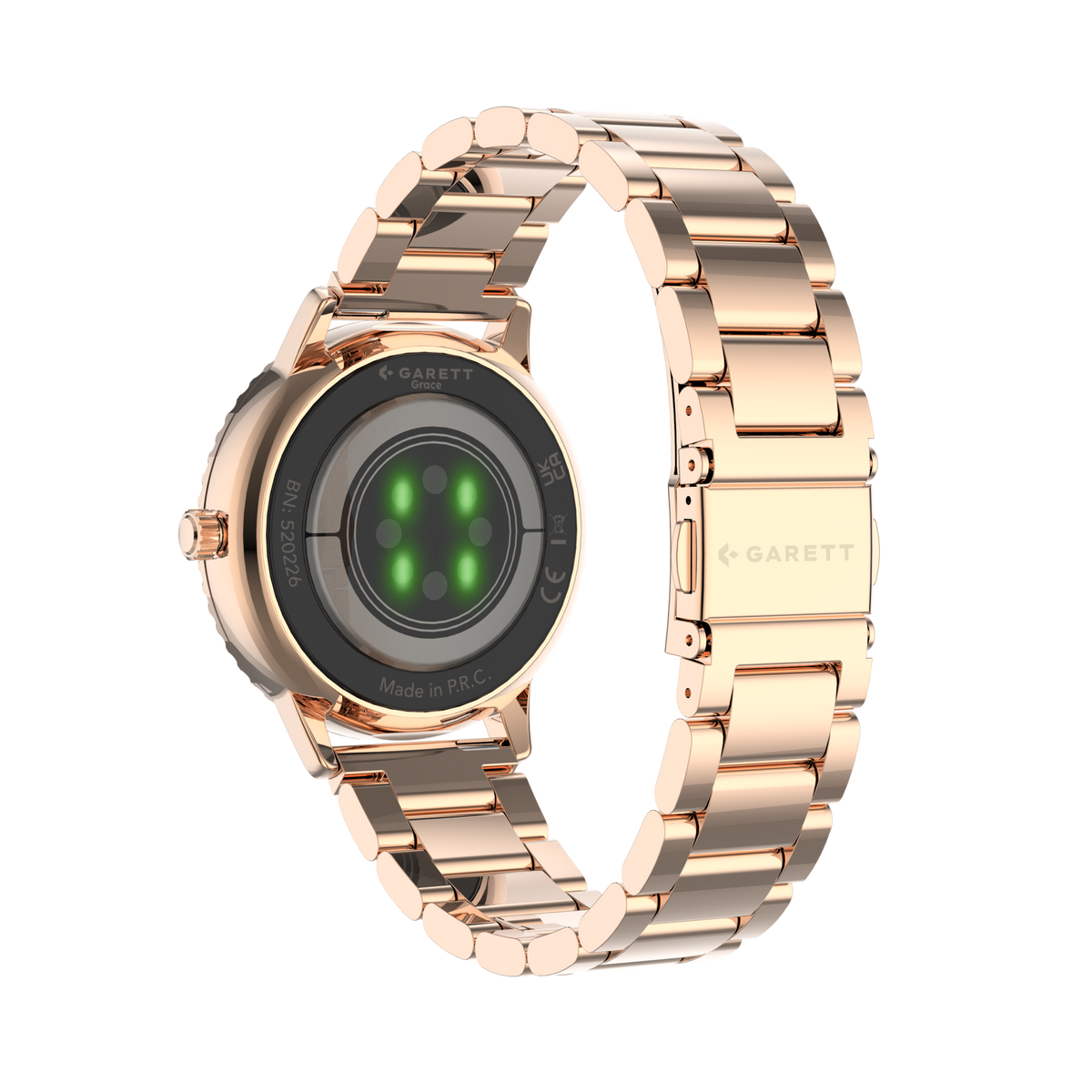 Garett Smartwatch Grace Mesh - Rose Gold & White | ROSE GOLD STEEL