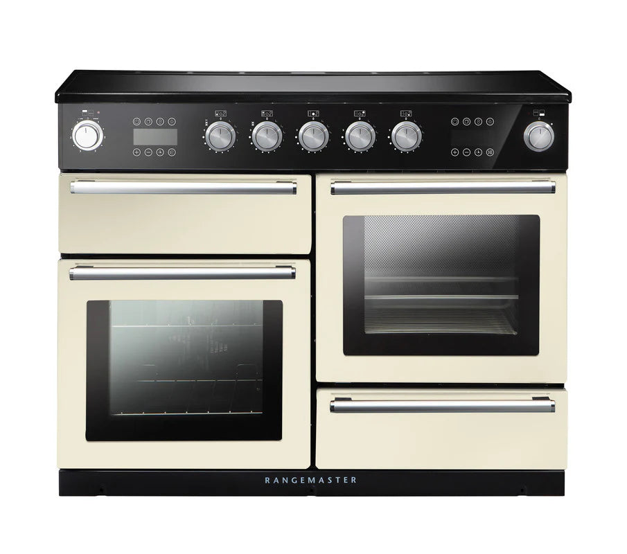 Rangemaster Nexus Steam 110cm Induction Range Cooker - Ivory & Chrome | NEX110SOEIIV/C