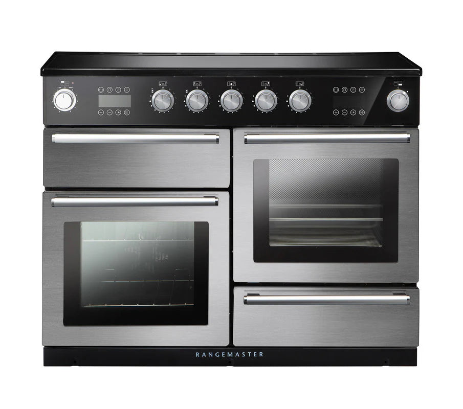 Rangemaster Nexus Steam 110cm Induction Range Cooker - Stainless Steel & Chrome | NEX110SOEISS/C