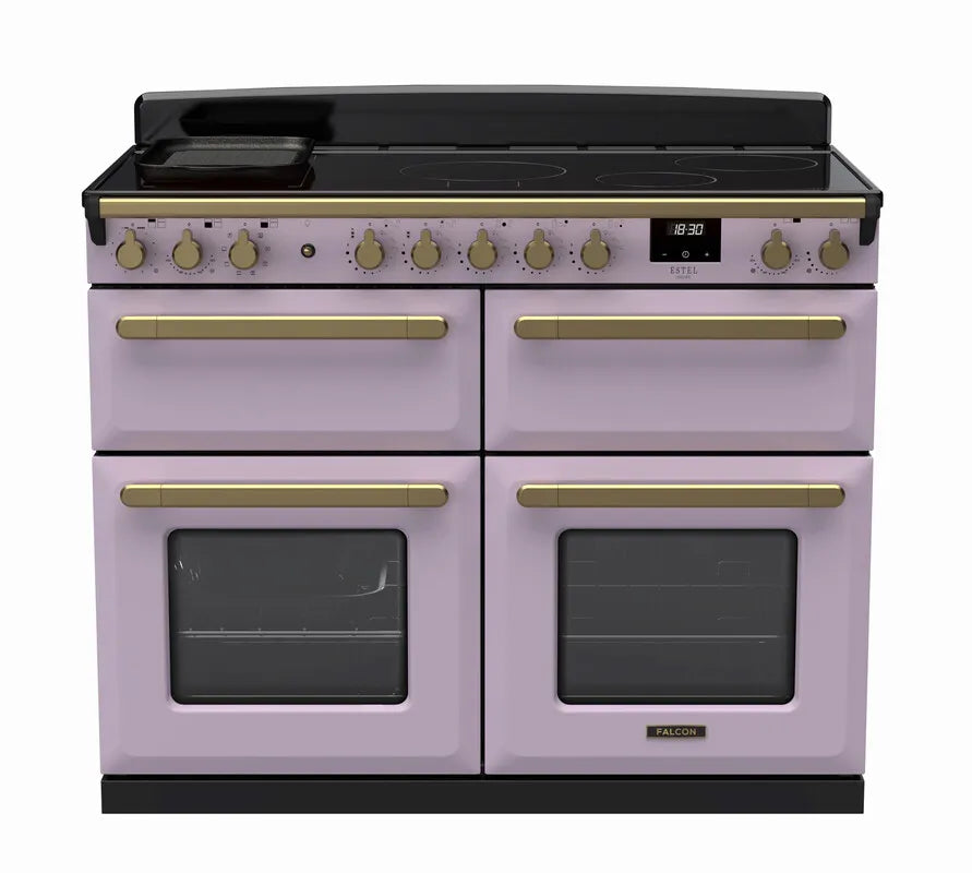 Rangemaster Estel 110cm Induction Range Cooker (Slow Cook) - Heather & Brass | ESDLB110EIPHTH/AB1