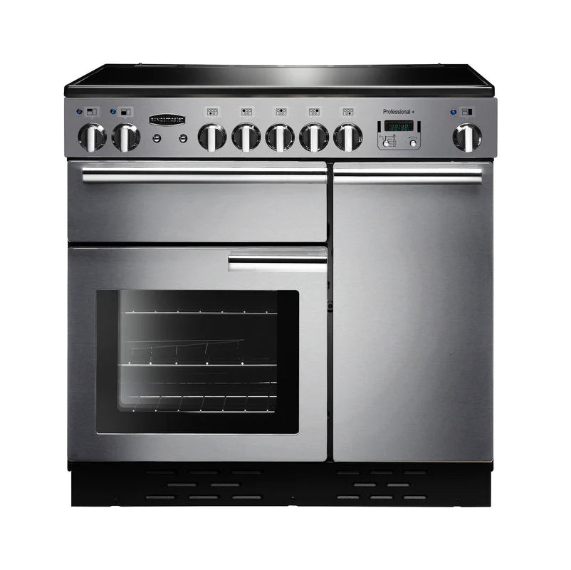 Rangemaster Professional+ 90cm Induction Range Cooker - Stainless Steel & Chrome | PROP90EISS/C