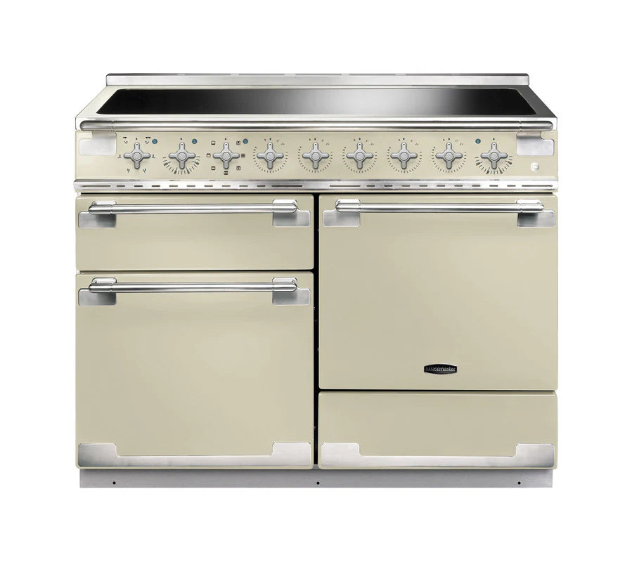 Rangemaster Elise 110cm Induction Range Cooker - Cream & Brushed Nickel | ELS110EICR/