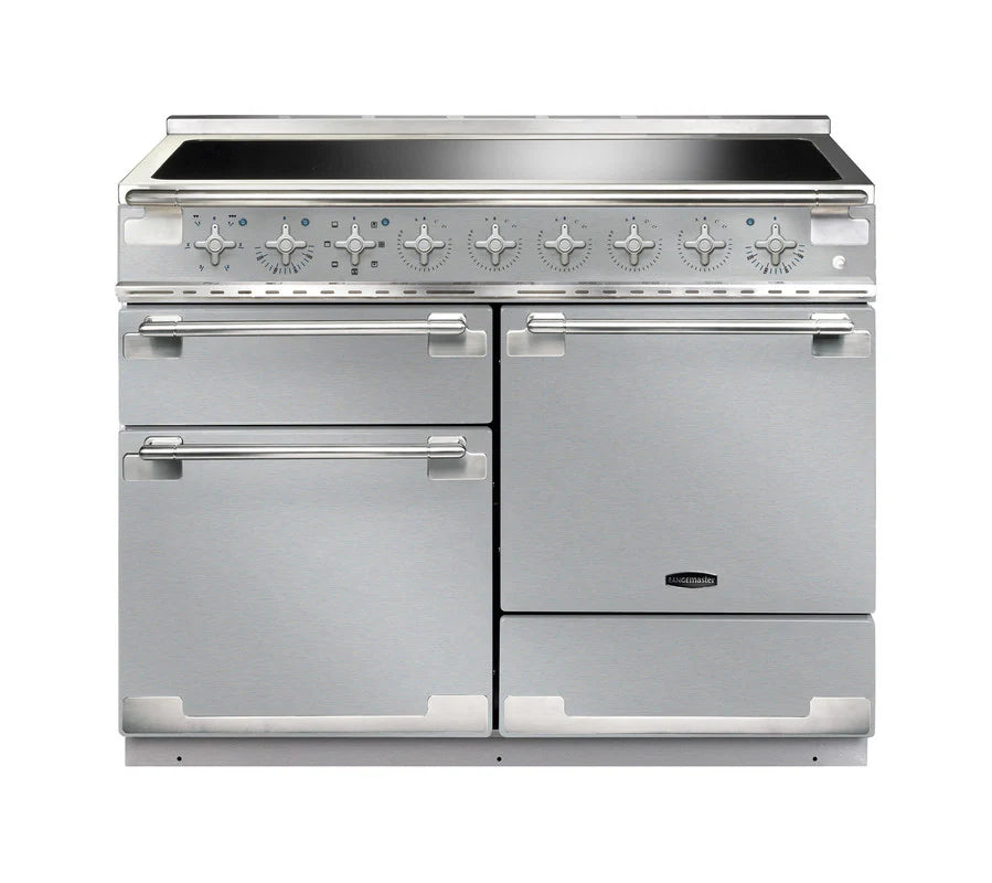 Rangemaster Elise 110cm Induction Range Cooker - Stainless Steel & Brushed Nickel | ELS110EISS/