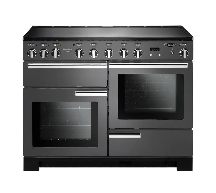 Rangemaster Professional Deluxe 110cm Induction Range Cooker - Slate & Chrome | PDL110EISL/C