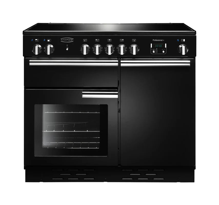 Rangemaster Professional+ 100cm Induction Range Cooker - Black & Chrome | PROP100EIGB/C