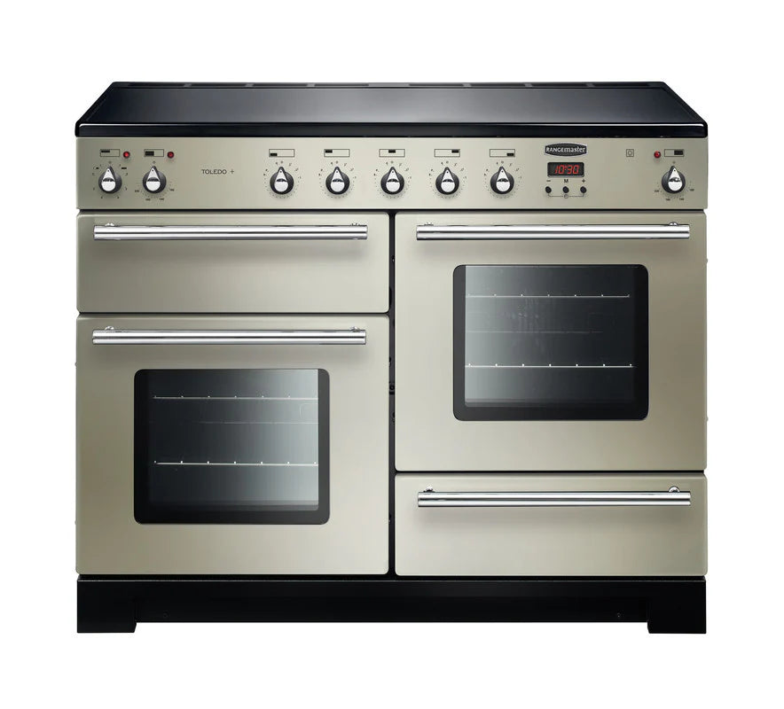 Rangemaster Toledo+  110cm Induction Range Cooker - Ivory & Chrome | TOLP110EIIV/C