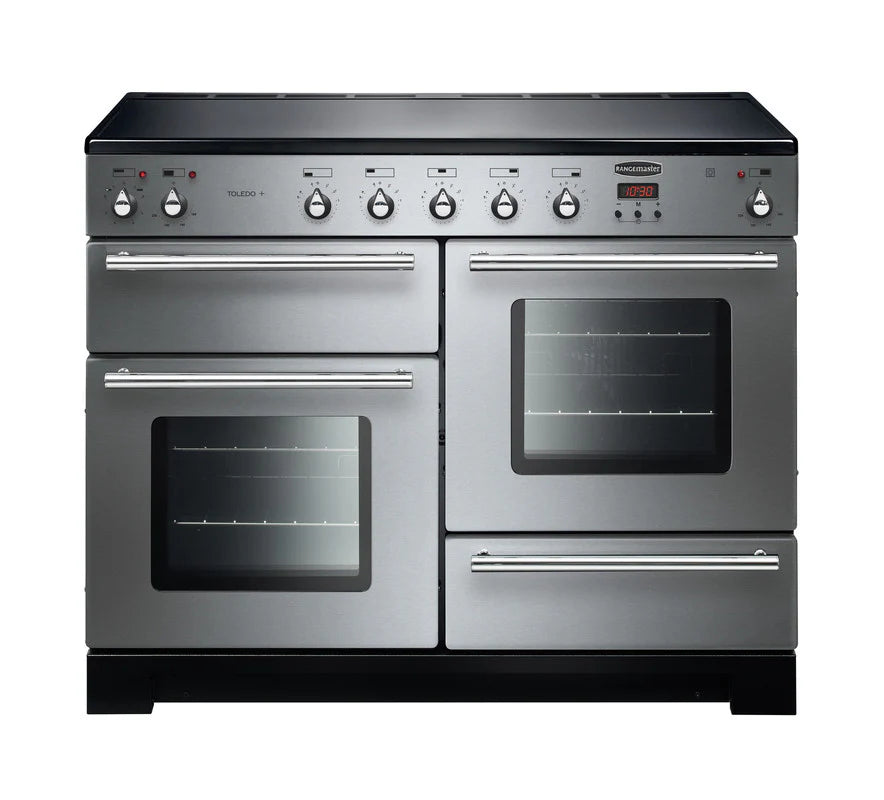 Rangemaster Toledo+  110cm Induction Range Cooker - Stainless Steel & Chrome | TOLP110EISS/C