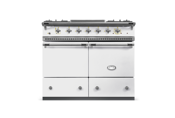 Lacanche Cluny Classic 100cm - White & Brushed Stainless Steel