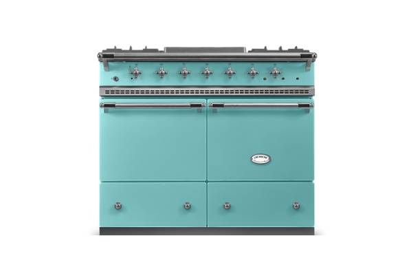 Lacanche Cluny Classic 100cm - Coral Blue & Brushed Stainless Steel